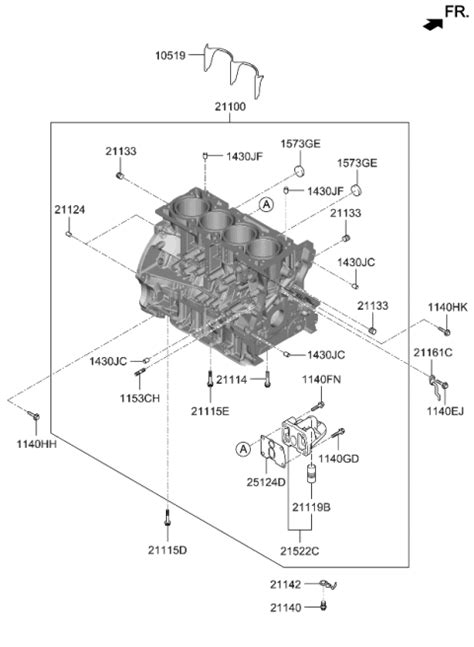 Cylinder Block 2017 Kia Sorento