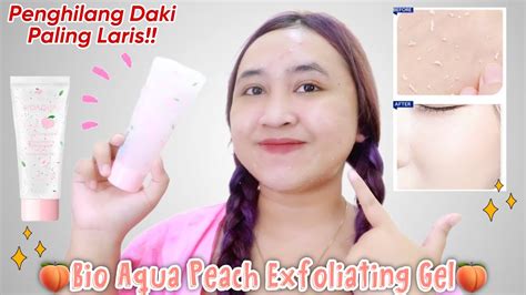 Review Bio Aqua Peach Niacinamide Brightening Facial Exfoliating Gel