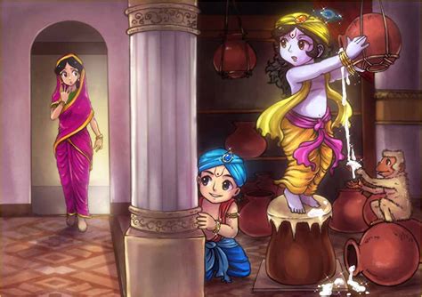 Krishna Stealing Butter Krishna The Story The Gods Of India