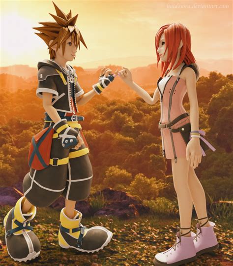 Sora And Kairi Kingdom Hearts 2 C 2002 Square Enix And Disney Kairi