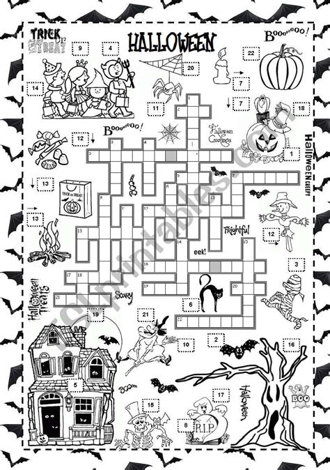 Halloween Printable Crossword Puzzles