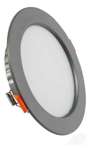 Plafón Led 12w Empotrable Satín Luz Blanca 15 Piezas Jwj Color Plateado