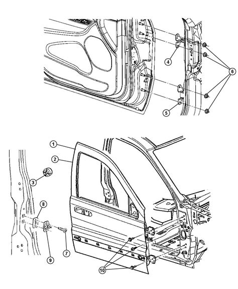 Jeep Grand Cherokee Door Front Left Doors Hinges St 68274939AC