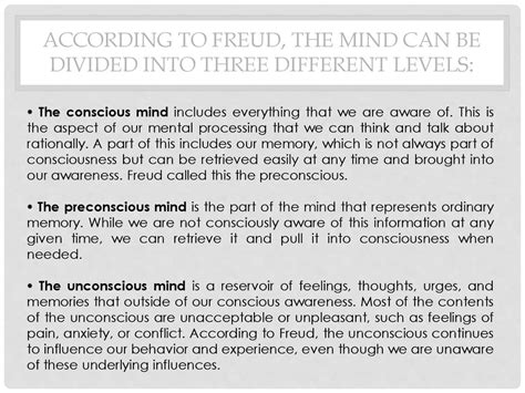 Consciousness And Unconscious Online Presentation