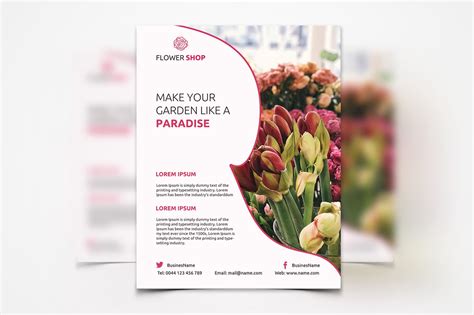 Flower Shop Flyer | Flyer Templates ~ Creative Market