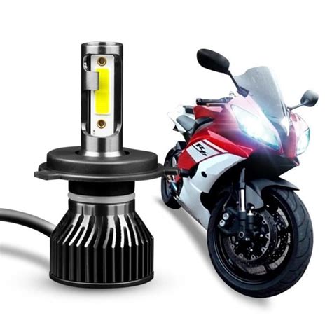 Phare Avant De Moto À Led 1 Pièce Ampoules Cob Feux Antibrouillard H1