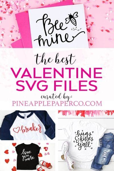 BEST Valentine SVG Files Valentines Day SVG Pineapple Paper Co