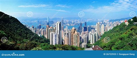 Hong Kong Mountain Top View Stock Photos - Image: 26722933