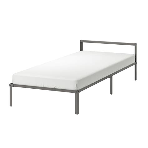 GRIMSBU bed frame, grey/Luröy, 90x200 cm | IKEA Indonesia