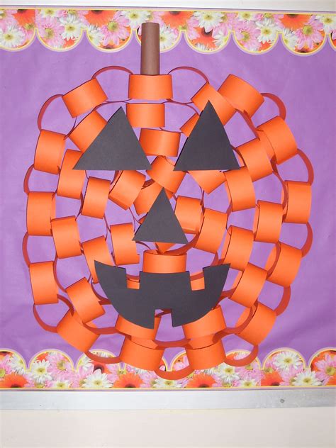 Paper Chain Jack Olantern Crafts For Kids Craft Time Crafts