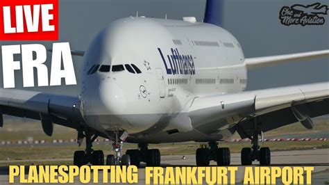 Live Frankfurt Airport Planespotting LH9860 A380 LEJ De Icing