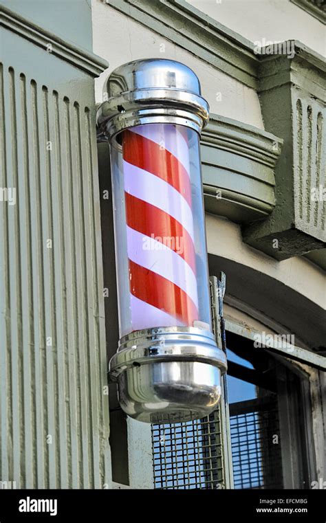 Striped Barber Pole Hi Res Stock Photography And Images Alamy