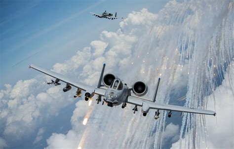 Wallpaper clouds, attack, A-10, Thunderbolt II images for desktop ...