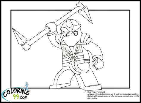 Lego Ninjago Lloyd The Green Ninja Coloring Pages Team Colors