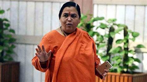 Uma Bharti Takes A Dig At Sp Bsp Alliance Says Mayawati Can Call Me If