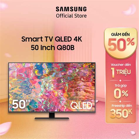 Mã ELRE3TR5 giảm 15 đơn 10TR Smart Tivi QLED Samsung 4K 50 Inch