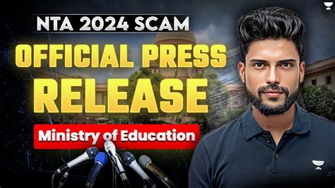 Official Press Release By Ministry Of Education NEET 2024 Scam NTA