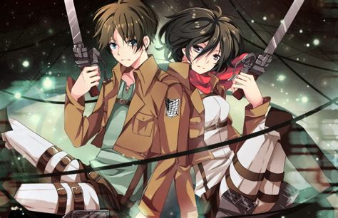 Mikasa Ackerman And Eren Jaeger Attack On Titan Photo 38313934 Fanpop