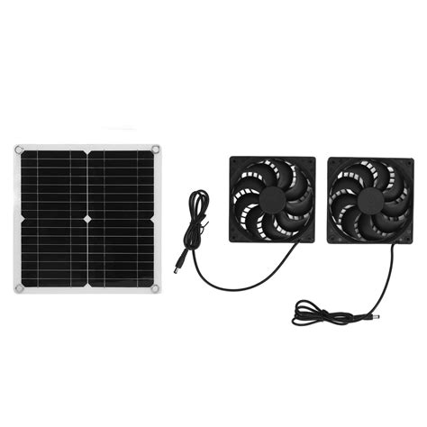 Solar Fan Multi Function Solar Powered Fan Kit 20w Wide Usage For Rv