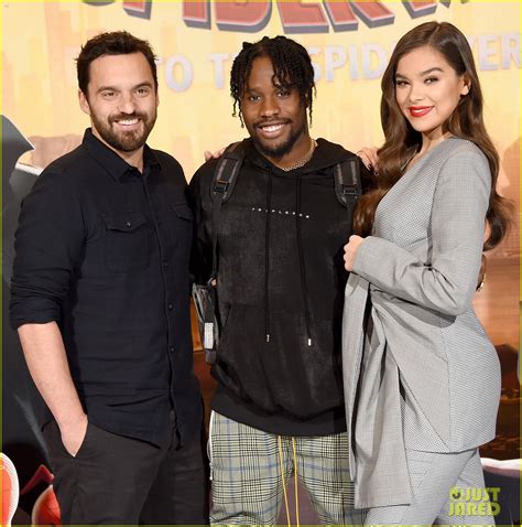 Hailee Steinfeld Jake Johnson And Shameik Moore Attend Spider Man