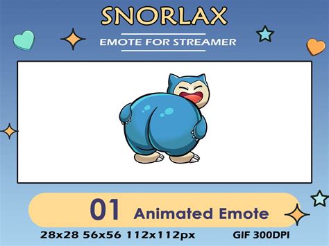 Twerking Snorlax Pokemon Animated Emote Animated Twerking Snorlax