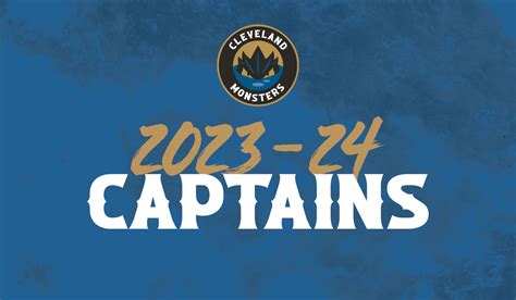 Monsters Announce Captains For Season Cleveland Monsters