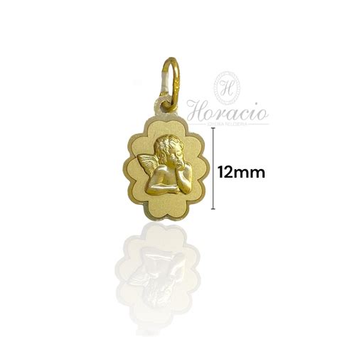 Medalla Ángel de la Guarda Oro 18k Joyería Horacio