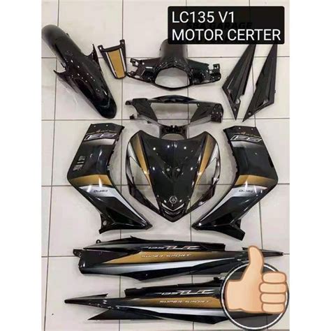 Yamaha Lc V Cover Set Hly Original Hong Leong Yamaha Shopee Malaysia