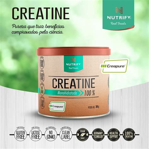 Creatina Nutrify G Creatine Monohidratada Creapure Sabor Neutro