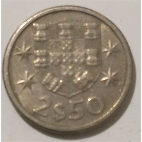 Portugal Moeda Rara 2 5 Escudos 1963 Baixa Cunhagem Shopee Brasil