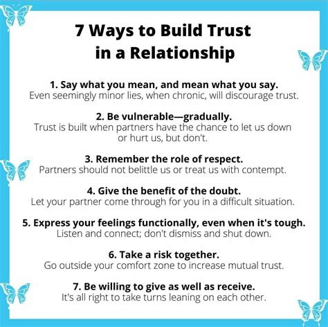 7 Ways To Build Trust In A Relationship Rtherapytips