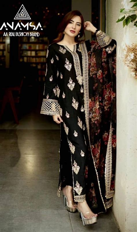 Anamsa Embroidered Pakistani Suits Collection