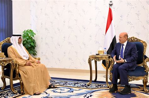 President Al Alimi Receives Ambassador Of UAE In Aden Ministry Of