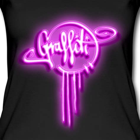 NEON GRAFFITI DESIGN IN PUNKY PINK Graffiti Designs Shirt Designs