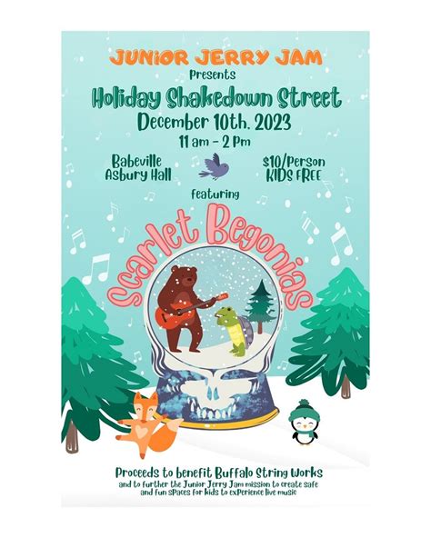 Junior Jerry Jam Holiday Shakedown Street Tickets At Asbury Hall In