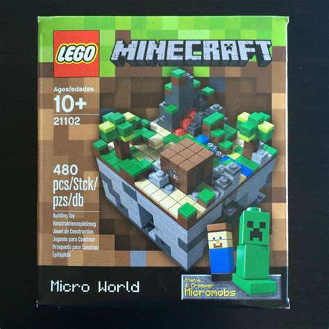 Lego Minecraft Micro World Steve Creeper Micromobs Toys New In