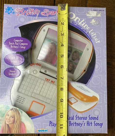 Britney Spears Rare Mini Laptop Toy Official 2000 Manley Toy Quest