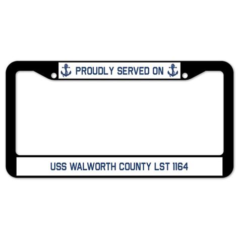 Signmission Proudly Served On Uss Walworth County Lst Plate Frame