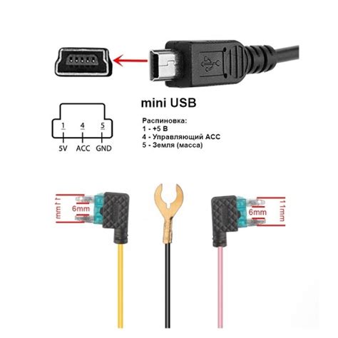 Автомобильный монтажный комплект 8,5-28V / 5V - mini USB - купить в ...
