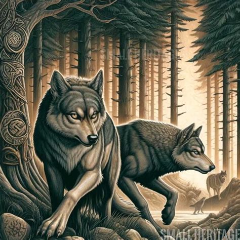 Geri And Freki Odins Loyal Wolves In Norse Mythology