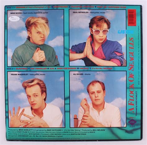 Mike Score Signed A Flock Of Seagulls "Listen" Record Album Inscribed ...