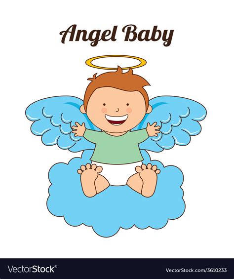 Angel Baby Royalty Free Vector Image Vectorstock