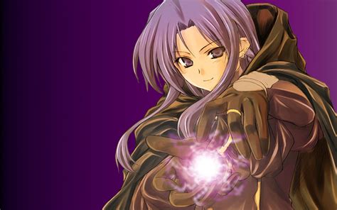 Purple Hair Female Anime Character Hd Wallpaper Wallpaper Flare