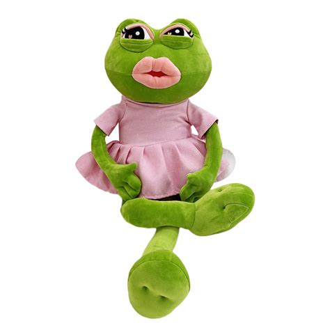 Frog Stuffed Animal Plush Frog Toy Soft Cuddly Cute Green Frog Plushie with Long Leg Home Sofa ...