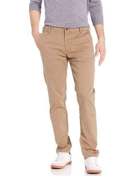 Izod Saltwater Stretch Flat Front Slim Fit Chino Pant In Natural For