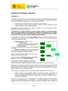 Evaluación de Riesgos Laborales insht es evaluaci 243 n de riesgos