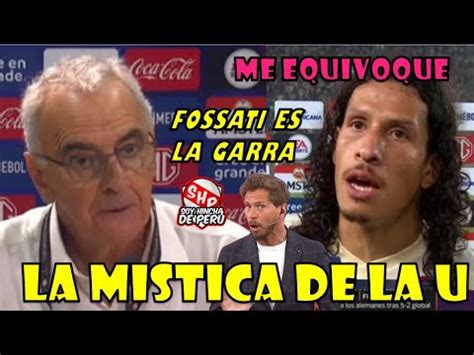 Palabras De Fossati Volvio La Garra Crema La U Marco Un Gol Ag Nico