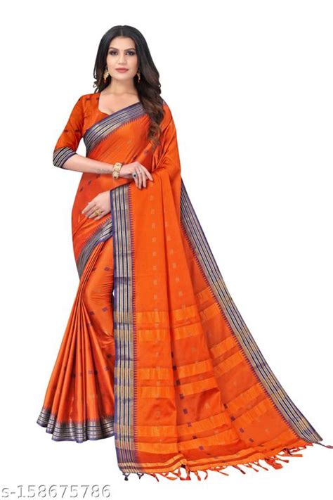 Womens Kanchipuram Silk Half Saree With Blouse Piece