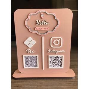 Placa Qr Code Temas Personalizada D Art Laser E Gr Fica