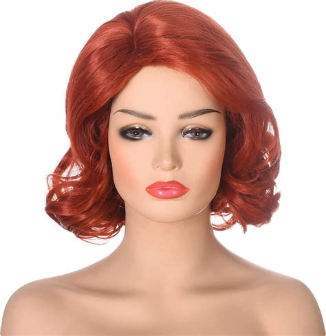 Topcosplay Womens Wig Long Deep Wave Cosplay Halloween Costume Wigs Purple Red